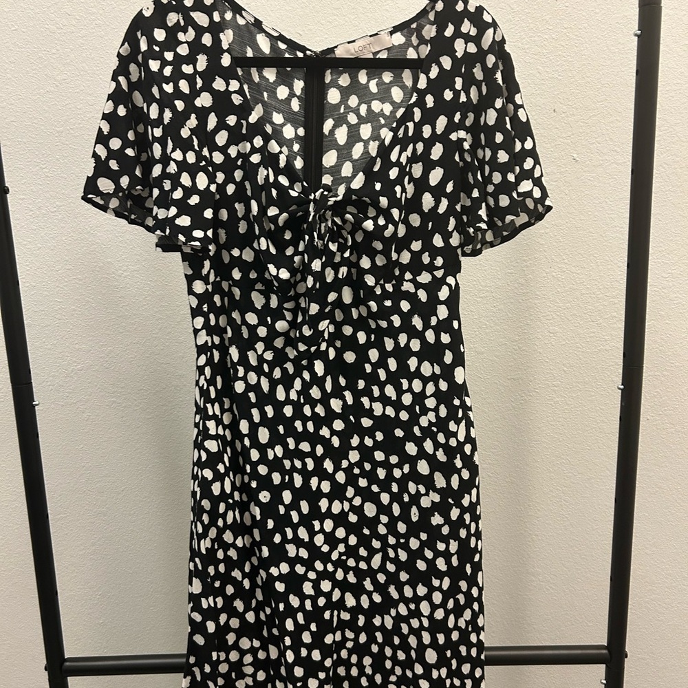 Black and White Polka Dot Dress